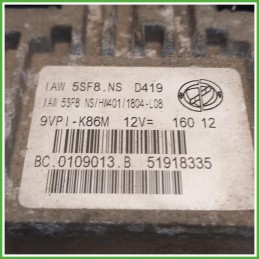 Centralina Motore Iniezione ECU Magneti Marelli 0109013 Fiat Punto 3 Serie 1.2 51969921 Benzina 2011-2018