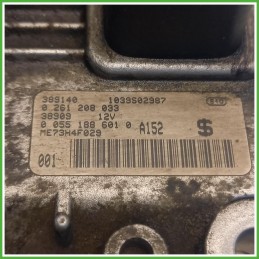 Centralina Motore Iniezione ECU Bosch 0261208033 Fiat Punto 2 Serie 1.4 95 Dynamic 16v. 55195685 Benzina 2003-2009