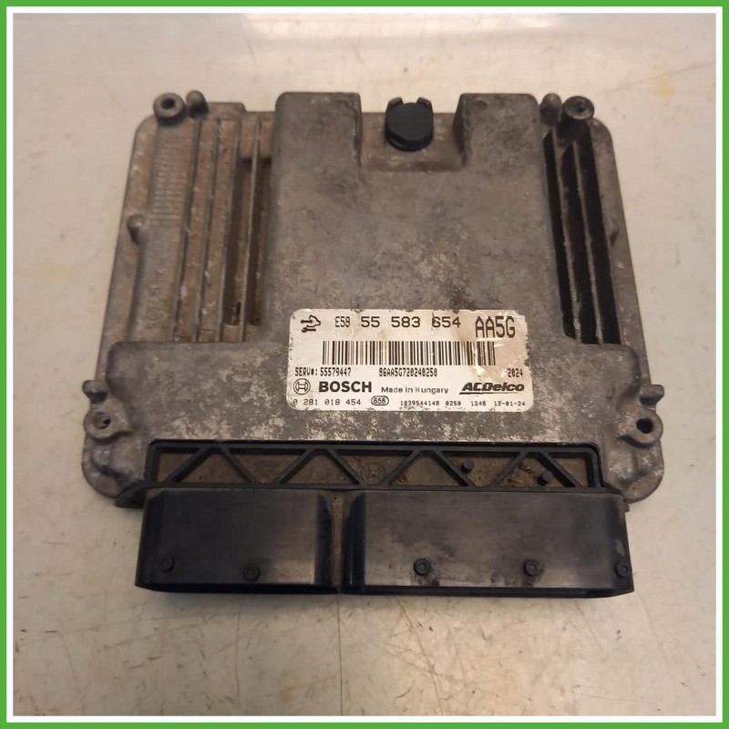 Centralina Motore Iniezione ECU Bosch 0281018454 Opel Meriva B 1.3 CDTi EcoFlex 16v. 55575349 Gasolio 2010-2013