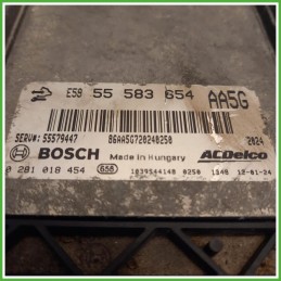 Centralina Motore Iniezione ECU Bosch 0281018454 Opel Meriva B 1.3 CDTi EcoFlex 16v. 55575349 Gasolio 2010-2013