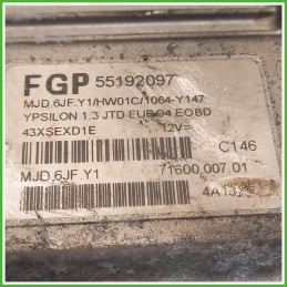 Centralina Airbag Magneti Marelli 7160000701 Lancia Ypsilon 1 Serie 1.3 JTD Multijet Argento 16v. 51752417 2003-2006