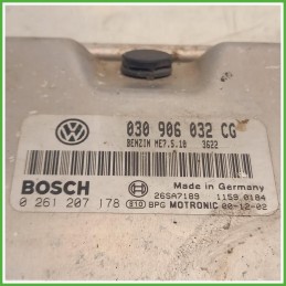 Centralina Motore Iniezione ECU Bosch 0261207178 Volkswagen Polo 3 Serie 1.4 030906032DT Benzina 1999-2001