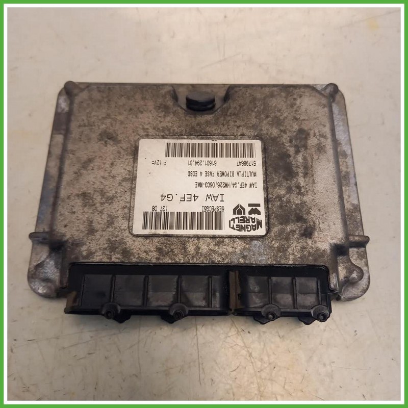 Centralina Motore Iniezione ECU Magneti Marelli 6160129401 Fiat Multipla 2 Serie 1.6 Bipower 16v. 51798647 Metano 2004-2010