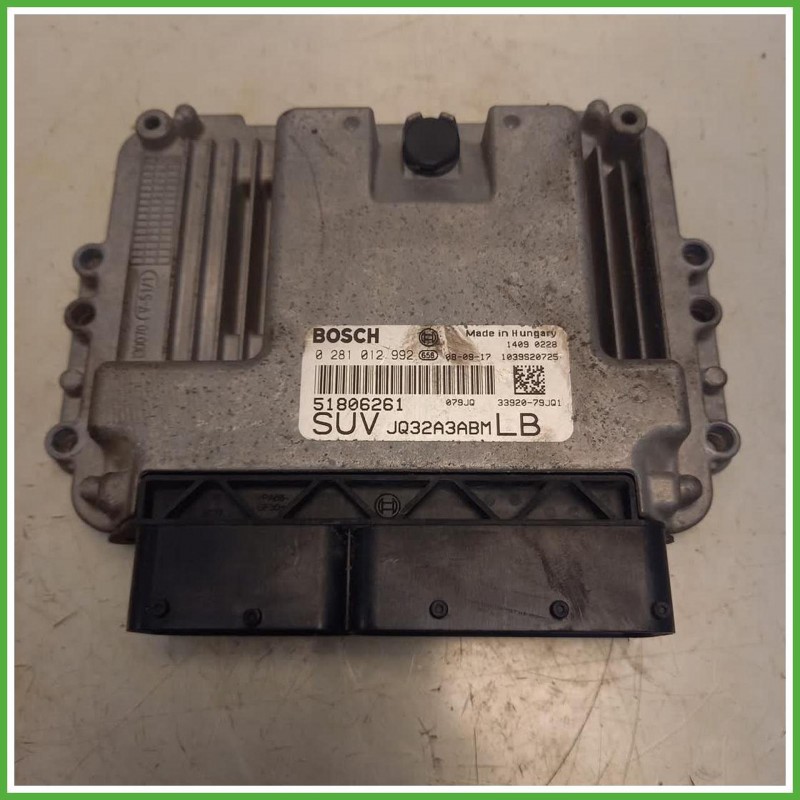 Centralina Motore Iniezione ECU Bosch 0281012992 Fiat Sedici 1.9 JTD Emotion 51842580 Gasolio 2005-2009