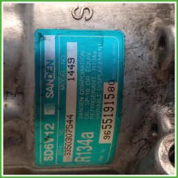 Compressore Clima AC Aria Condizionata Sanden SD6V12 Peugeot 206 SW 6453LF 2003-2008