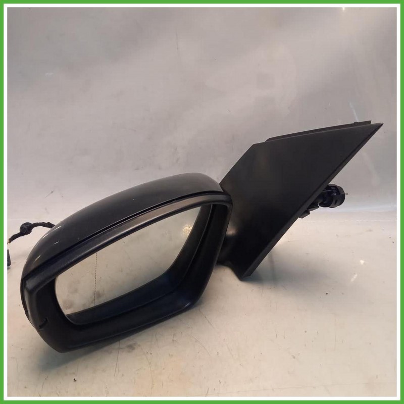 Specchio Specchietto Retrovisore Sinistro SX Nero Volkswagen Polo 6 Serie 2009-2014 Ficosa Ficomirrors Originale Usato