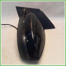 Specchio Specchietto Retrovisore Sinistro SX Nero Volkswagen Polo 6 Serie 2009-2014 Ficosa Ficomirrors Originale Usato