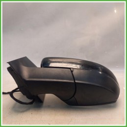 Specchio Specchietto Retrovisore Sinistro SX Nero Volkswagen Polo 6 Serie 2009-2014 Ficosa Ficomirrors Originale Usato
