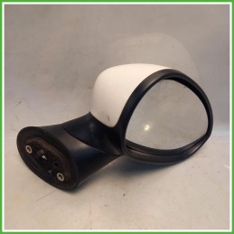 Specchio Specchietto Retrovisore Destro DX Bianco Fiat 500 2 Serie 2007-2012 Ficosa Ficomirrors Originale Usato