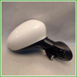 Specchio Specchietto Retrovisore Destro DX Bianco Fiat 500 2 Serie 2007-2012 Ficosa Ficomirrors Originale Usato