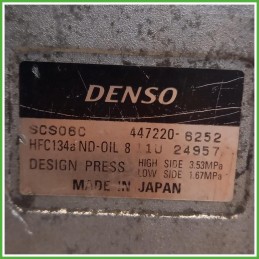 Compressore Clima AC Aria Condizionata Denso SCS06C Toyota Yaris Japan 1 Serie 8832052010 1999-2003