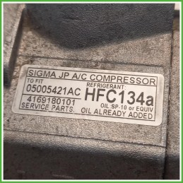 Compressore Clima AC Aria Condizionata Chrysler 4169180101 Chrysler Voyager 3 Serie KRL005421AD 2004-2008