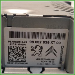Autoradio Citroen Berlingo 3 Serie 1.6 HDi 16106926XT 2015-2018 Continental A2C31370301
