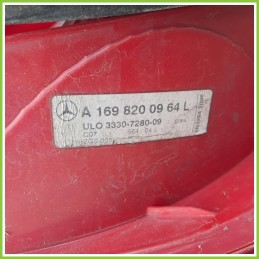 Fanale Fanalino Posteriore Sinistro SX ULO 3330-7280-09 MERCEDES-BENZ Classe A W/C169 A1698200964L Originale Usato