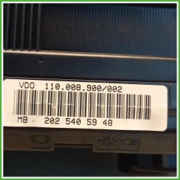 Quadro Strumenti Vdo 87001320 Mercedes Classe C W202 C180 1.8 Classic 16v. A2025404811 1997-2000