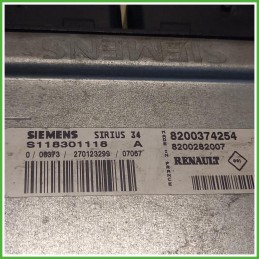 Centralina Motore Iniezione ECU Siemens S118301118A Renault Clio 2 Serie 1.2 GPL 8200374254 Benzina GPL 2008-2010