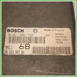 Centralina Motore Iniezione ECU Bosch 0261203736 Citroen Saxo 1.1 1929QF Benzina 1996-2000