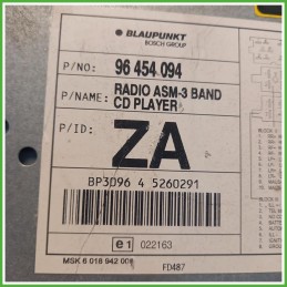 Autoradio Chevrolet Kalos 1.2 96453372 2005-2008 Blaupunkt 96454094
