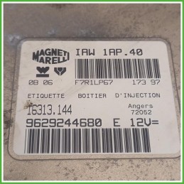 Centralina Motore Iniezione ECU Magneti Marelli IAW1AP.40 Peugeot 306 2 Serie 1.4 1929N7 Benzina 1997-2001