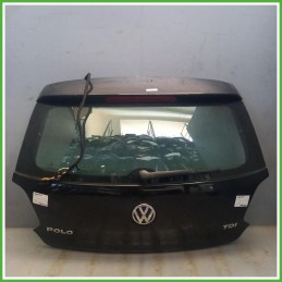 Portellone Bagagliaio Cofano Baule Posteriore Volkswagen Polo 6 Serie 2009-2014 Nero Berlina 5 Porte Originale Usato