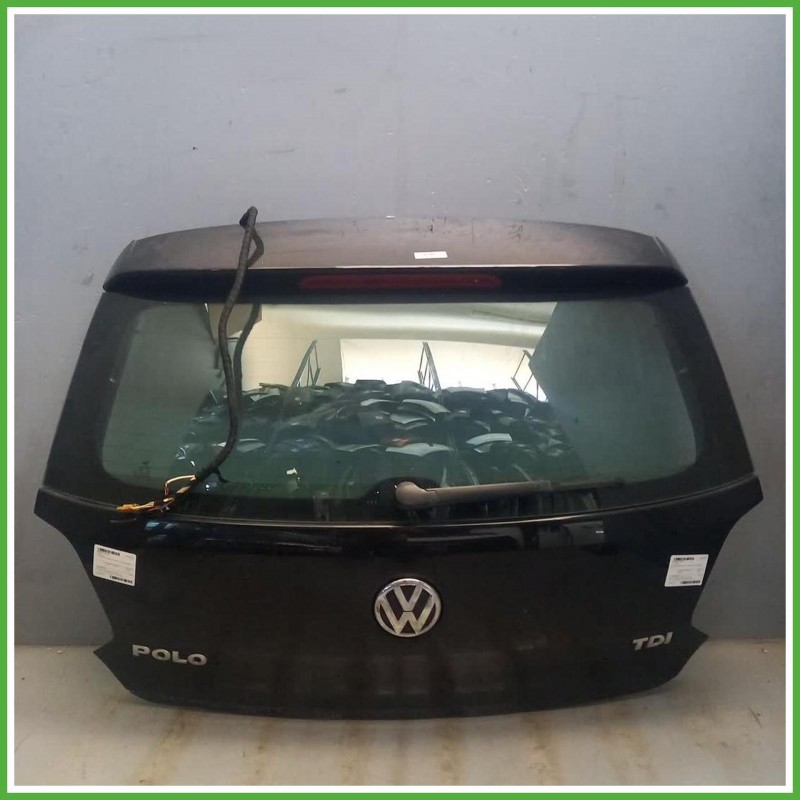 Portellone Bagagliaio Cofano Baule Posteriore Volkswagen Polo 6 Serie 2009-2014 Nero Berlina 5 Porte Originale Usato