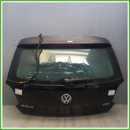 Portellone Bagagliaio Cofano Baule Posteriore Volkswagen Polo 6 Serie 2009-2014 Nero Berlina 5 Porte Originale Usato