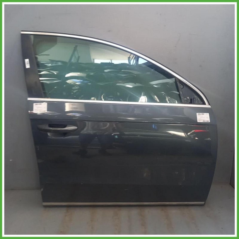 Porta Portiera Sportello Anteriore Destro DX Volkswagen Passat 6 Serie Blu Berlina 4 Porte 2010-2014 Originale Usato