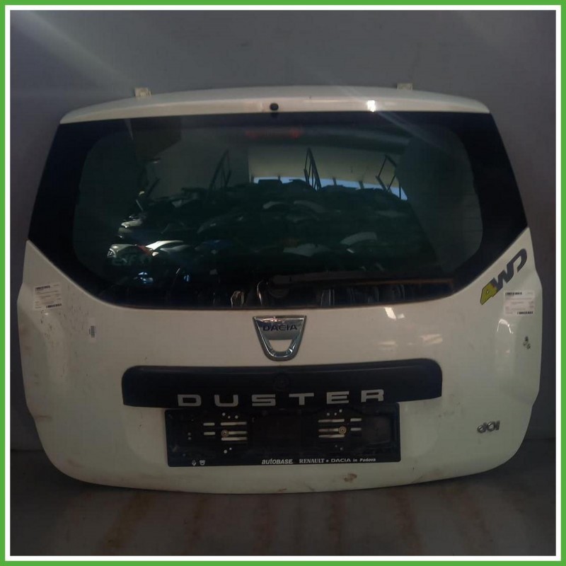 Portellone Bagagliaio Cofano Baule Posteriore Dacia Duster 1 Serie 2010-2013 Bianco Suv 5 Porte(4x4) Originale Usato