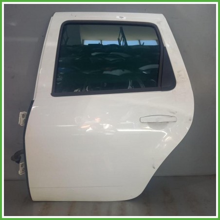 Porta Portiera Sportello Posteriore Sinistro SX Dacia Duster 1 Serie Bianco Suv 5 Porte(4x4) 2010-2013 Originale Usato