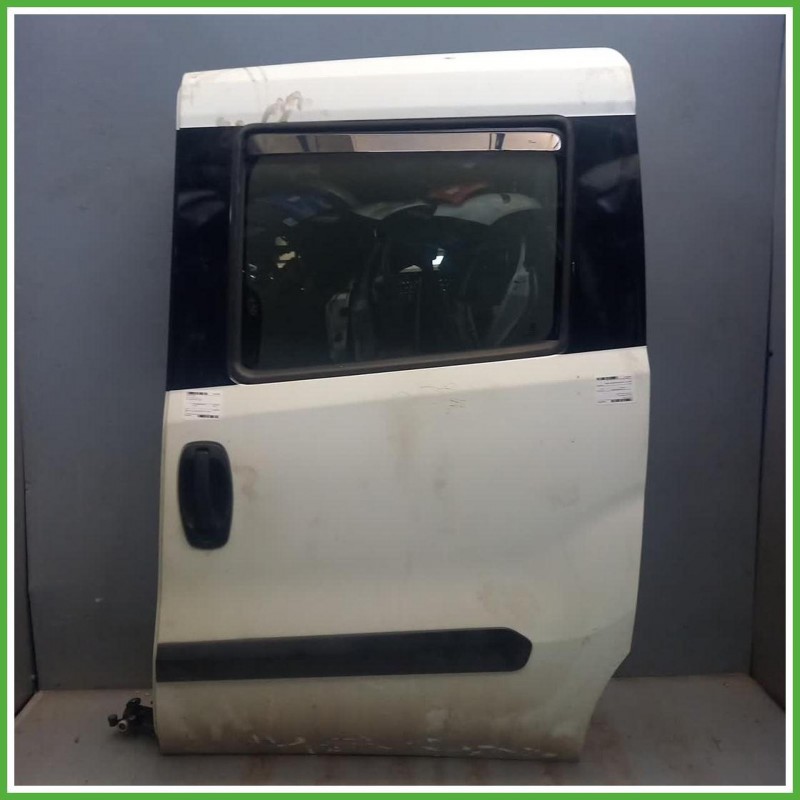 Porta Portiera Sportello Posteriore Sinistro SX Fiat Doblo 3 Serie Cargo Bianco Van 4 Porte 2016-2022 Originale Usato