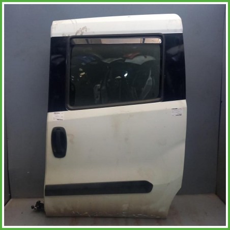 Porta Portiera Sportello Posteriore Sinistro SX Fiat Doblo 3 Serie Cargo Bianco Van 4 Porte 2016-2022 Originale Usato