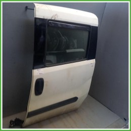 Porta Portiera Sportello Posteriore Sinistro SX Fiat Doblo 3 Serie Cargo Bianco Van 4 Porte 2016-2022 Originale Usato