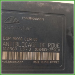Centralina ABS Modulo Pompa Ate 10.0960-1197.3 4541CY Peugeot 207 SW Outdoor 2006-2009 Originale Usato
