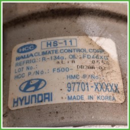 Compressore Clima AC Aria Condizionata Hcc HS-11 Kia Picanto 1 Serie 9770107110 2004-2008