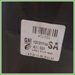 Specchio Specchietto Retrovisore Sinistro SX Grigio Opel Zafira B 2005-2008 Schefenacker 471531 Originale Usato