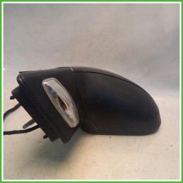Specchio Specchietto Retrovisore Sinistro SX Grigio Peugeot 207 SW Outdoor 2006-2009 Ficosa Ficomirrors Originale Usato