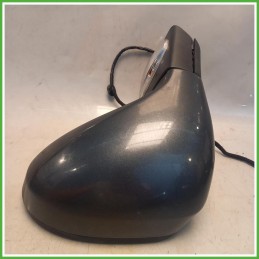 Specchio Specchietto Retrovisore Sinistro SX Grigio Peugeot 207 SW Outdoor 2006-2009 Ficosa Ficomirrors Originale Usato