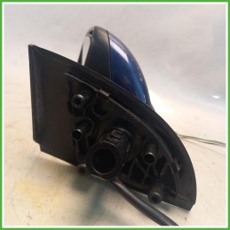Specchio Specchietto Retrovisore Sinistro SX Blu Peugeot 307 1 Serie 2001-2005  Originale Usato