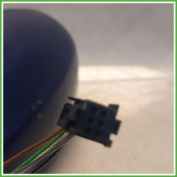Specchio Specchietto Retrovisore Sinistro SX Blu Peugeot 307 1 Serie 2001-2005  Originale Usato