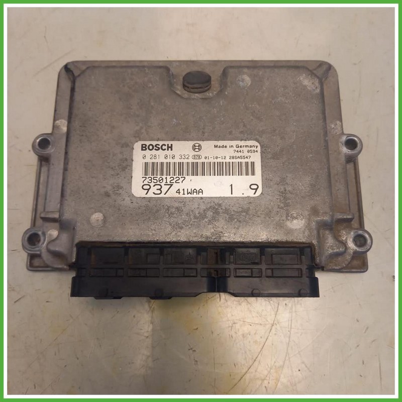 Centralina Motore Iniezione ECU Bosch 0281010332 Alfa Romeo 147 1 Serie 1.9 JTD 55185365 Gasolio 2001-2005