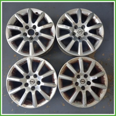 Cerchi in Lega Opel Zafira B 16 pollici 16 6.5J 4x110 ET37 4pz 13116624 Originale Usato