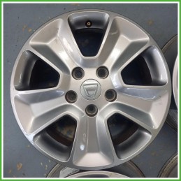 Cerchi in Lega Dacia Duster 1 Serie 16 pollici 16 6.5J 5x114.3 ET50 4pz 403000409R Originale Usato