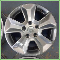 Cerchi in Lega Dacia Duster 1 Serie 16 pollici 16 6.5J 5x114.3 ET50 4pz 403000409R Originale Usato