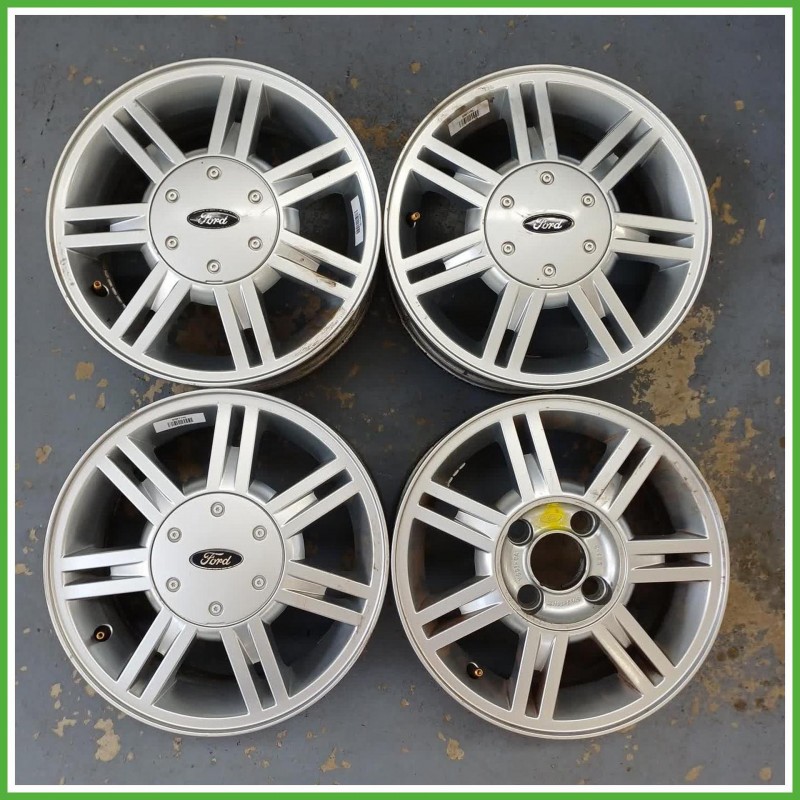 Cerchi in Lega Ford Fiesta 4 Serie 14 pollici 14 5.5J 4x108 ET43.5 4pz 1001867 Originale Usato