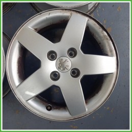 Cerchi in Lega Peugeot 207 SW 15 pollici 15 6.0J 4x108 ET23 4pz 5401P4 Originale Usato