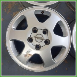 Cerchi in Lega Opel Zafira A 15 pollici 15 6.0J 4x110 ET43 4pz 9191979 Originale Usato