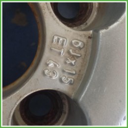 Cerchi in Lega Opel Zafira A 15 pollici 15 6.0J 4x110 ET43 4pz 9191979 Originale Usato