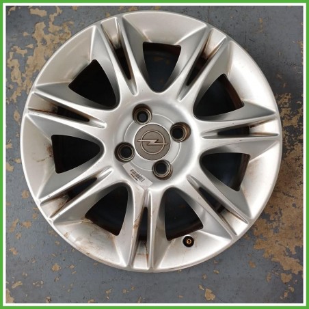 Cerchio Singolo in Lega Opel Corsa D 16 pollici 16 6.0J 4x100 ET40 1pz 13211900 Originale Usato al pz