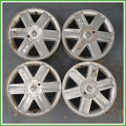 Cerchi in Lega Renault Scenic 2 Serie 16 pollici 16 6.5J 4x100 ET49 4pz 7711223827 Originale Usato
