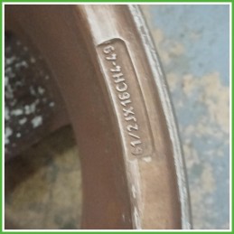 Cerchi in Lega Renault Scenic 2 Serie 16 pollici 16 6.5J 4x100 ET49 4pz 7711223827 Originale Usato